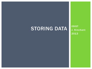 Storing Data Information Software Technology | PDF