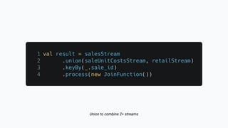 Union to combine 2+ streams
 