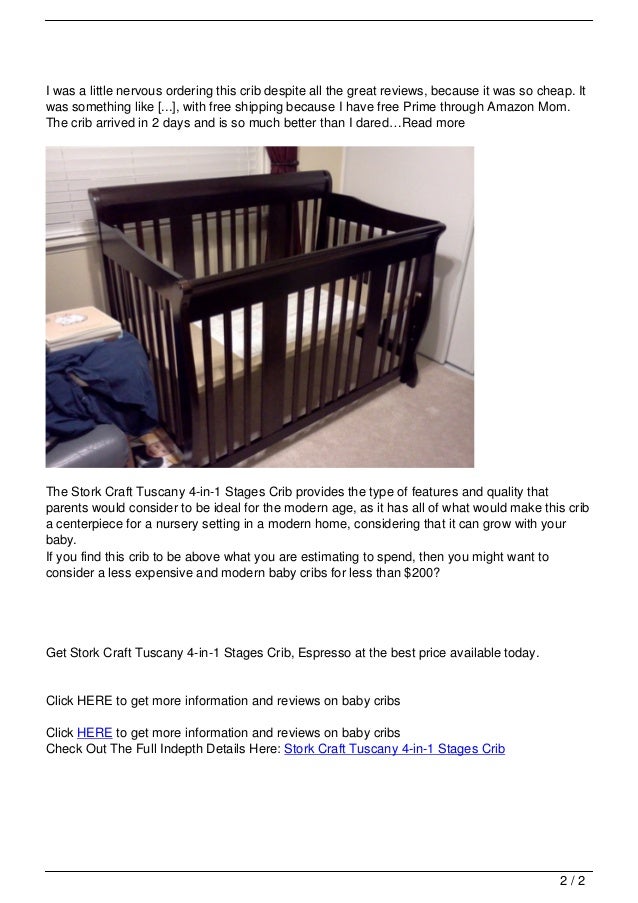 Stork Craft Tuscany 4 In 1 Stages Crib