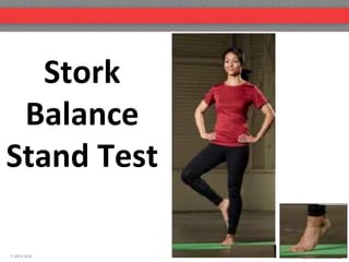 Physical fitness test for balance sale