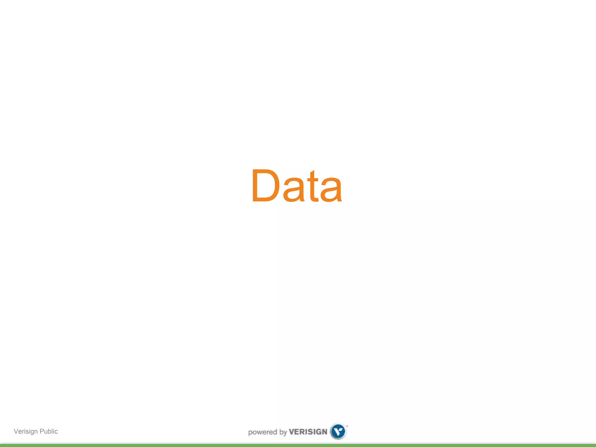 Verisign Public 
Data 
 
