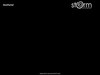 www.storm-procurement.com
OnePortal
 