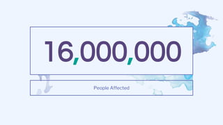 16,000,000
People Affected
 