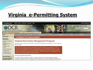 Virginia e-Permitting System
 