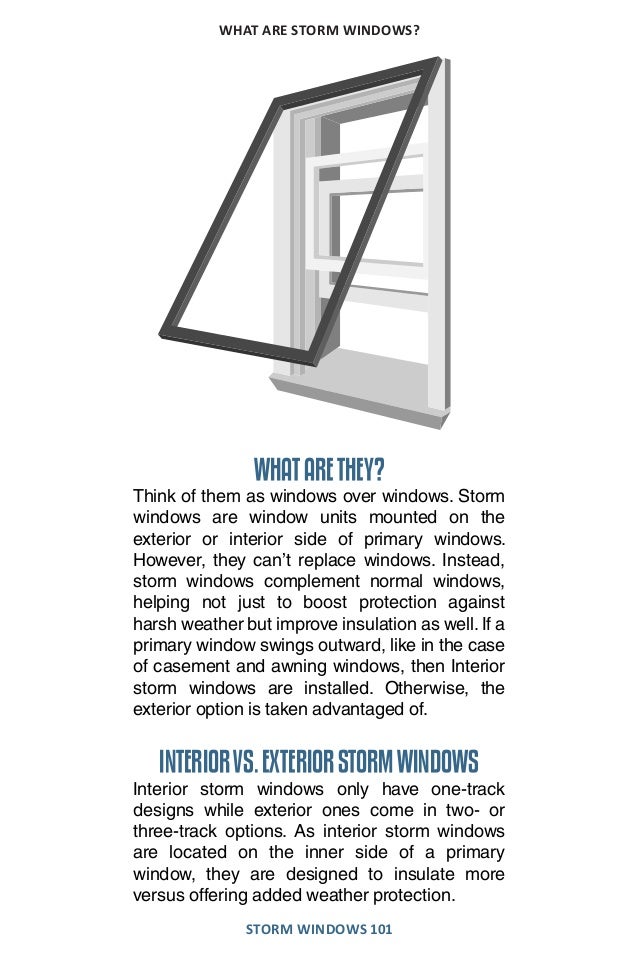 Storm Windows 101