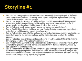 Story Line Ideas Story Line Ideas