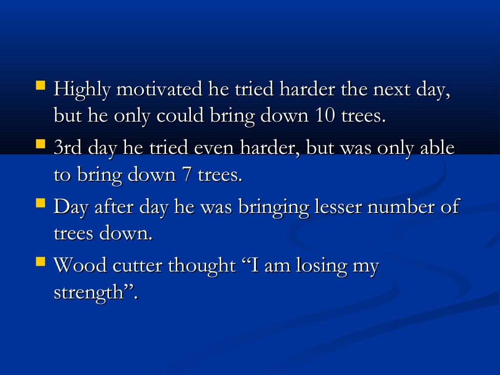 Story sharpen our axe