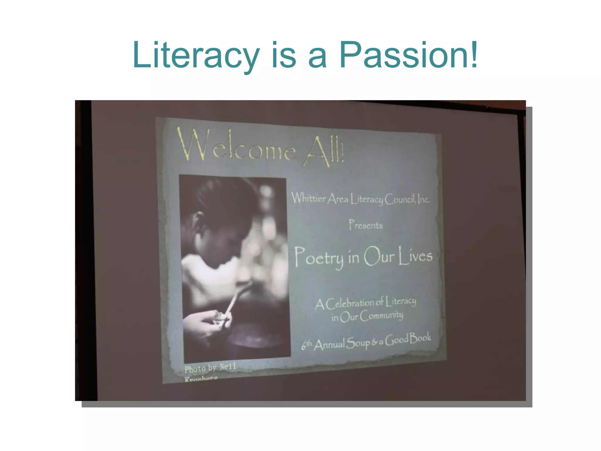 Literacy is a Passion! 