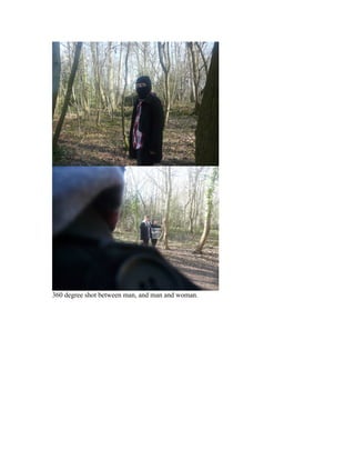 360 degree shot between man, and man and woman.
 