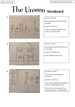 Storyboard Duration Example Storyboard | DOCX