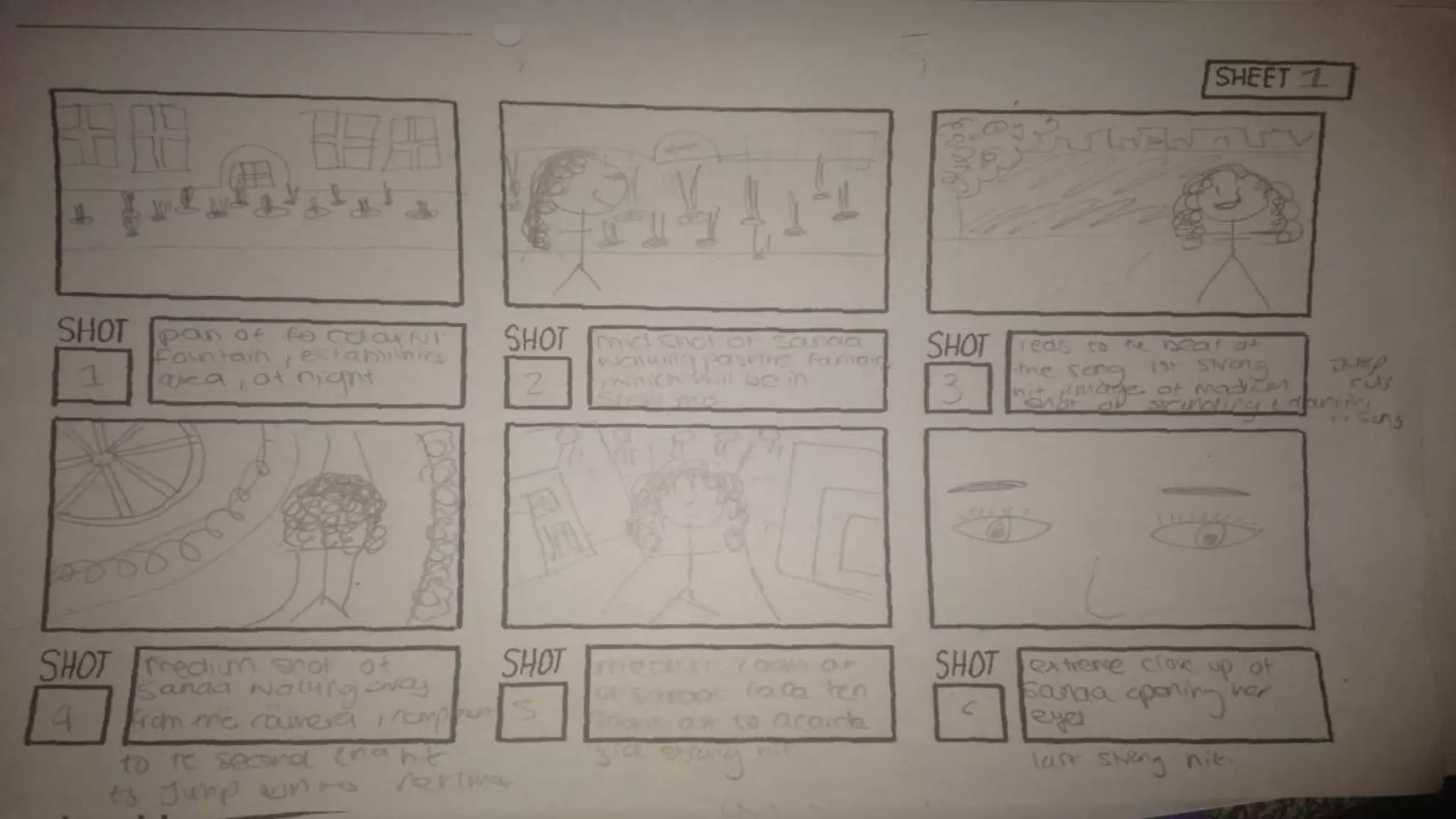 Storyboard for Music Video | PPTX