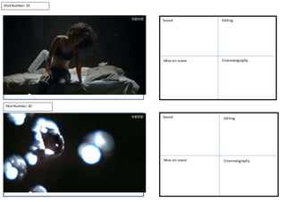 ShotNumber:19
ShotNumber:20
Sound Editing
Mise-en-scene Cinematography
Sound Editing
Mise-en-scene Cinematography
 