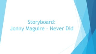 Storyboard:
Jonny Maguire – Never Did
 