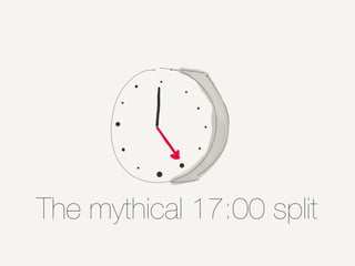 The mythical 17:00 split
 