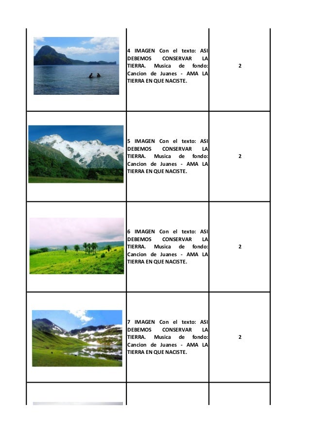 Story board video dia de la tierra