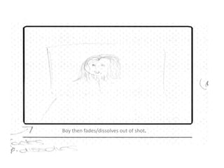 Boy then fades/dissolves out of shot.