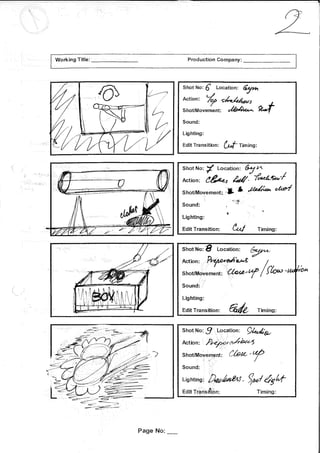 First Draft Storyboard