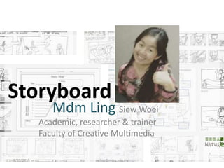 Mdm Ling Siew Woei
Academic, researcher & trainer
Faculty of Creative Multimedia
8/20/2015 swling@mmu.edu.my 1
 