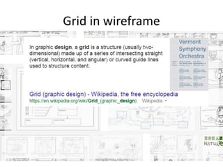 Grid in wireframe
8/20/2015 swling@mmu.edu.my 17
 