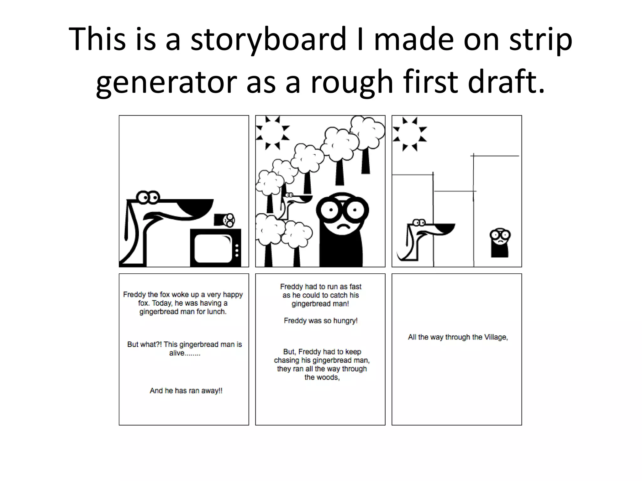 Storyboard and flat plans | PPTX