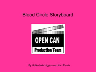 Blood Circle Storyboard  By Hollie-Jade Higgins and Kurt Plumb 