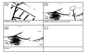 CHORUS (X2) How to save a life (x2) CHORUS (X2) How to save a life (x2)
Silence.
17
18
16
 