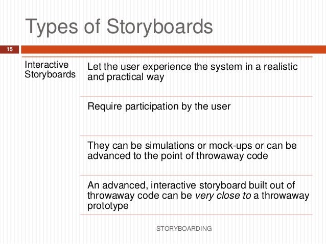 storyboarding information systems engineering storyboarding