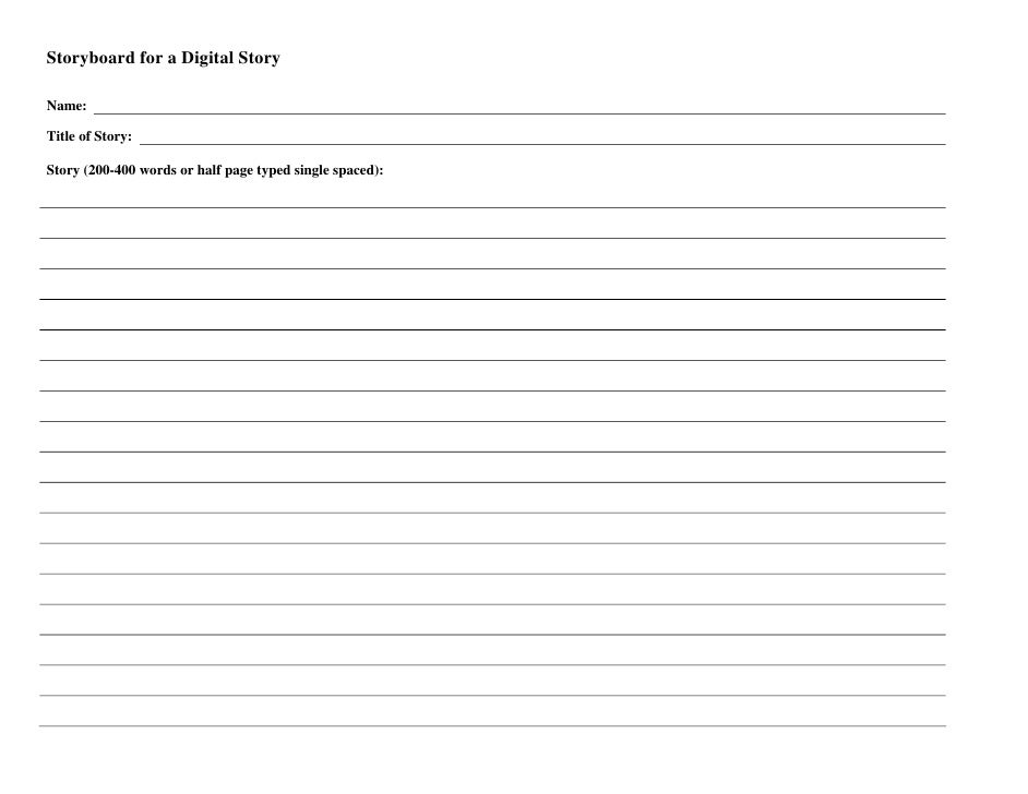 storyboard template photo story storyboard template