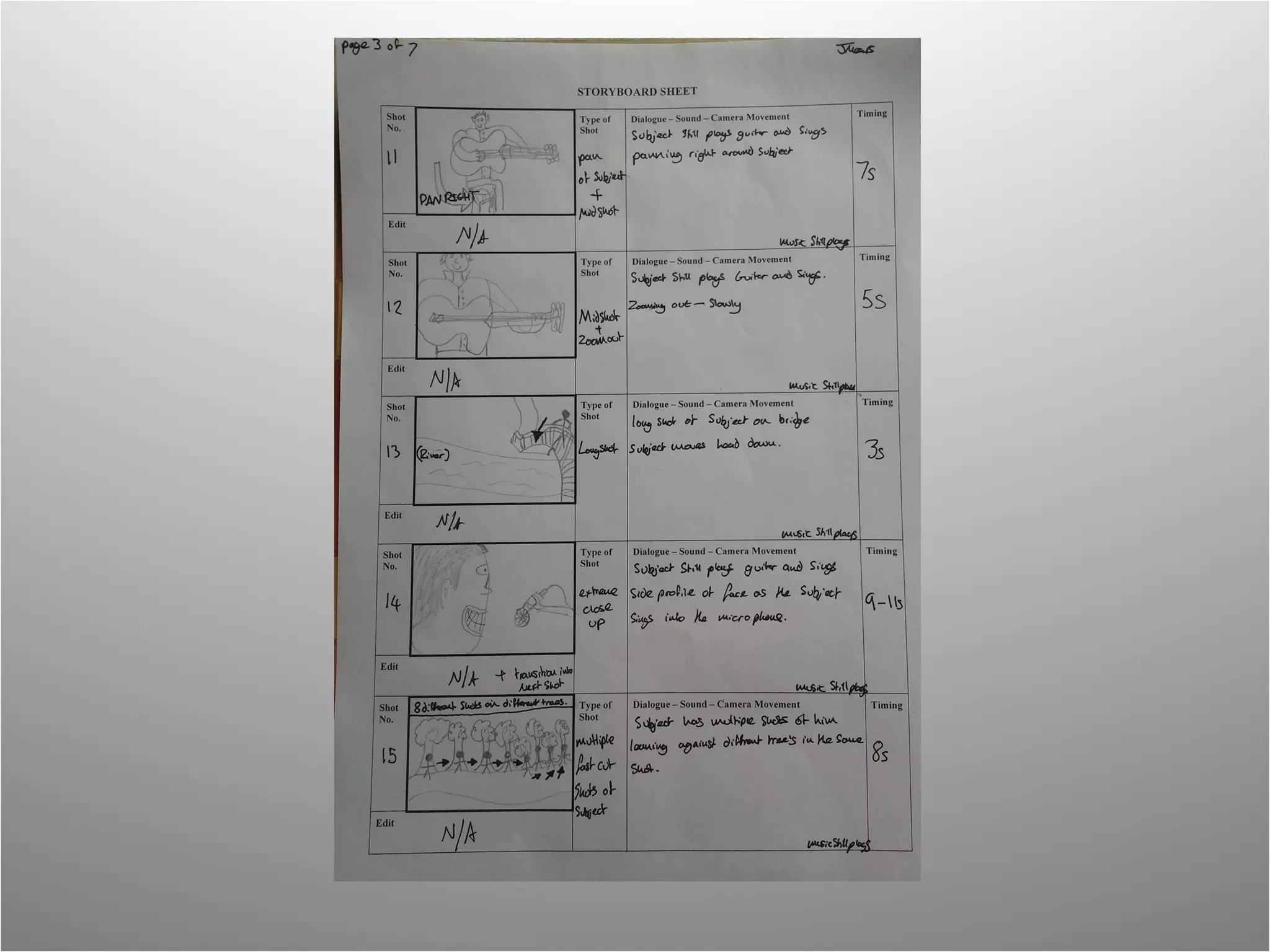 A2 Storyboards and Risk Assessments | PPT