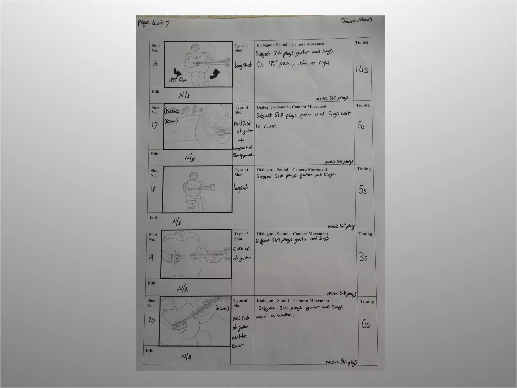 A2 Storyboards and Risk Assessments | PPT