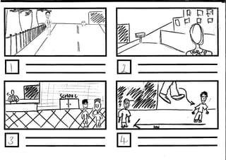 Storyboards for "Duke Goes To College" 