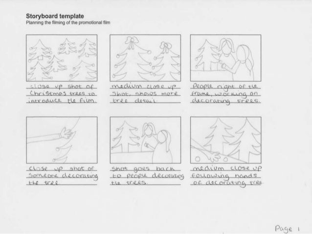 storyboards for video video storyboard template