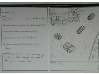 Storyboards For Preliminary Task