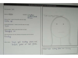 Storyboards For Preliminary Task