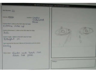 Storyboards For Preliminary Task