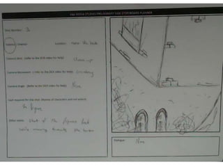 Storyboards For Preliminary Task