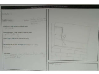 Storyboards For Preliminary Task