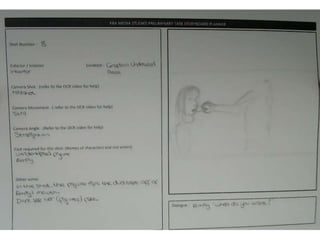 Storyboards For Preliminary Task