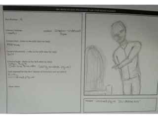 Storyboards For Preliminary Task