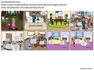 Storyboardthat.com –
https://www.storyboardthat.com/portal/storyboards/ragwanaakram
/class-storyboard/a-misunderstanding-dream
RAGWANA AKRAM
 