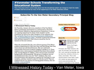 I Witnessed History Today  - Van Meter, Iowa 