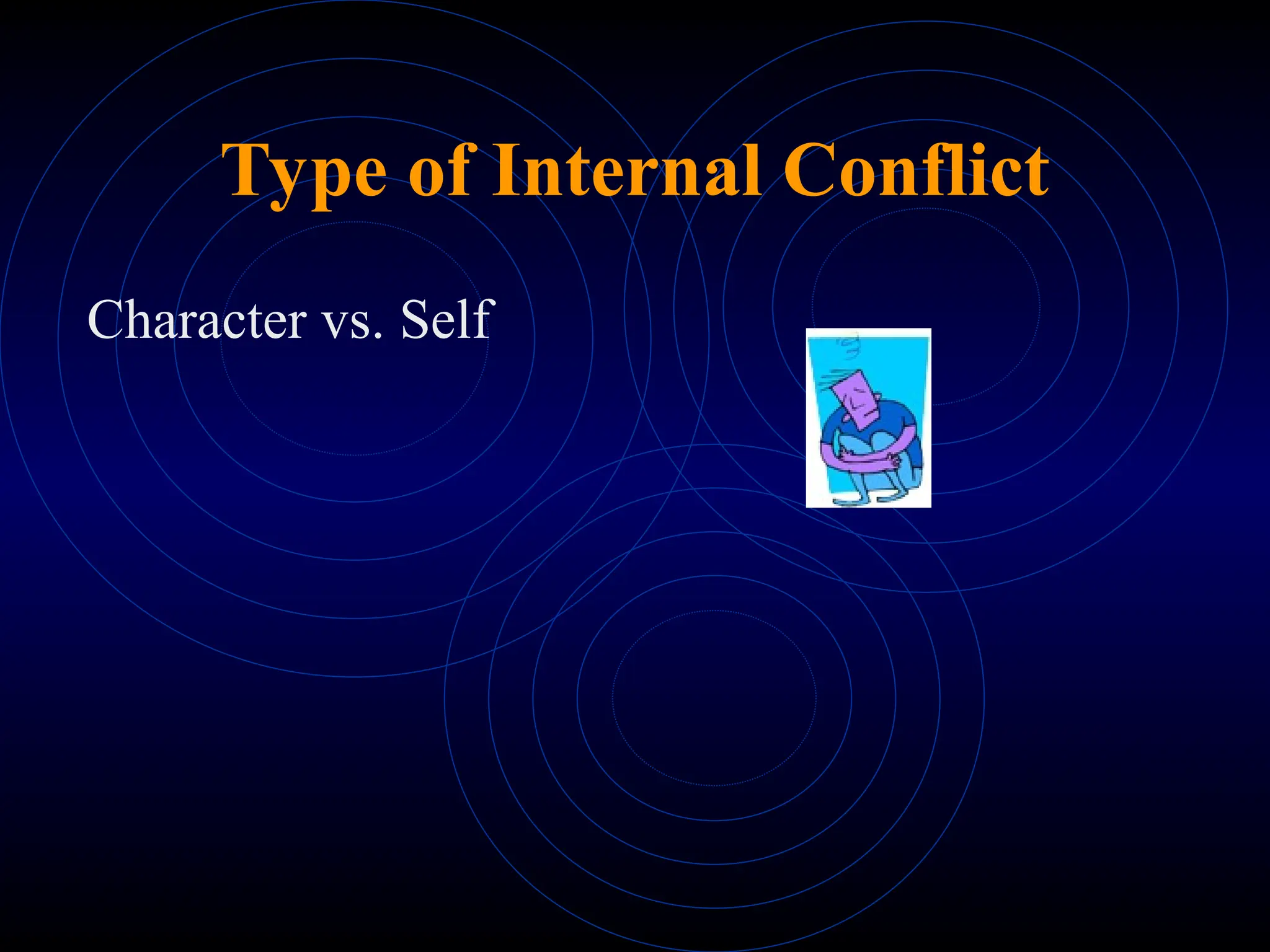 Type of Internal Conflict
Character vs. Self
 