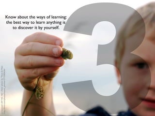 Try to
  face
 studen

  expe
         read the
       s of your
          ts, try to
     see their
        ctations
   difﬁcu
   yourself
                    &
           lties, put
               in their
          place.




                          4
                          cc licensed ( BY NC ND ) ﬂickr photo by Brian Hathcock:
                          http://ﬂickr.com/photos/ception/425277308/
 