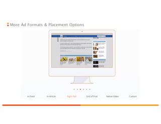 More Ad Formats & Placement Options
 