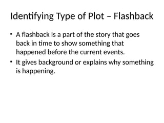 Understanding Story Elements, Sequencing, and Flashback Plots in ...