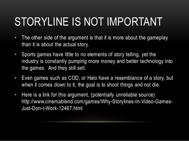 Story In Video Games Story In Video Games