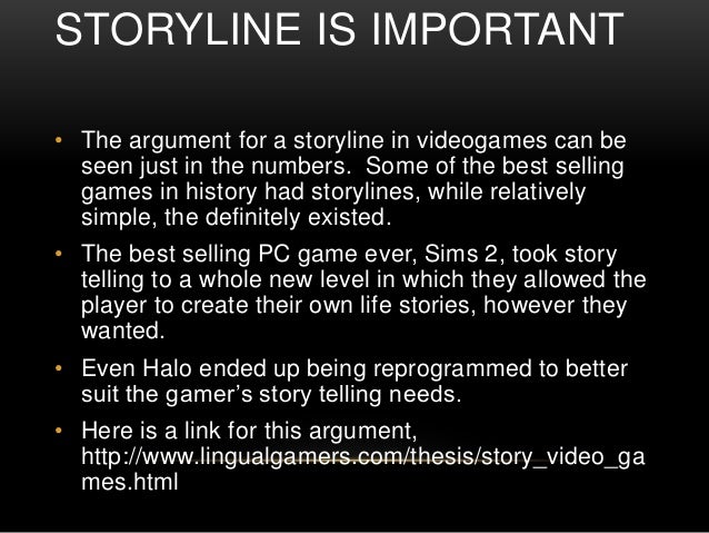 Story In Video Games Story In Video Games