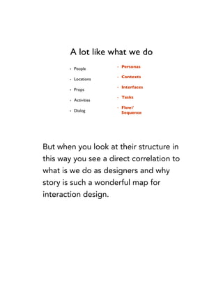 Storytelling and Interaction Design - From Business to Buttons Slide 31