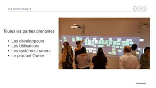 9
MB Assembly
LES PARTICIPANTS
Toutes les parties prenantes
• Les développeurs
• Les Utilisateurs
• Les systèmes owners
• Le product Owner
 