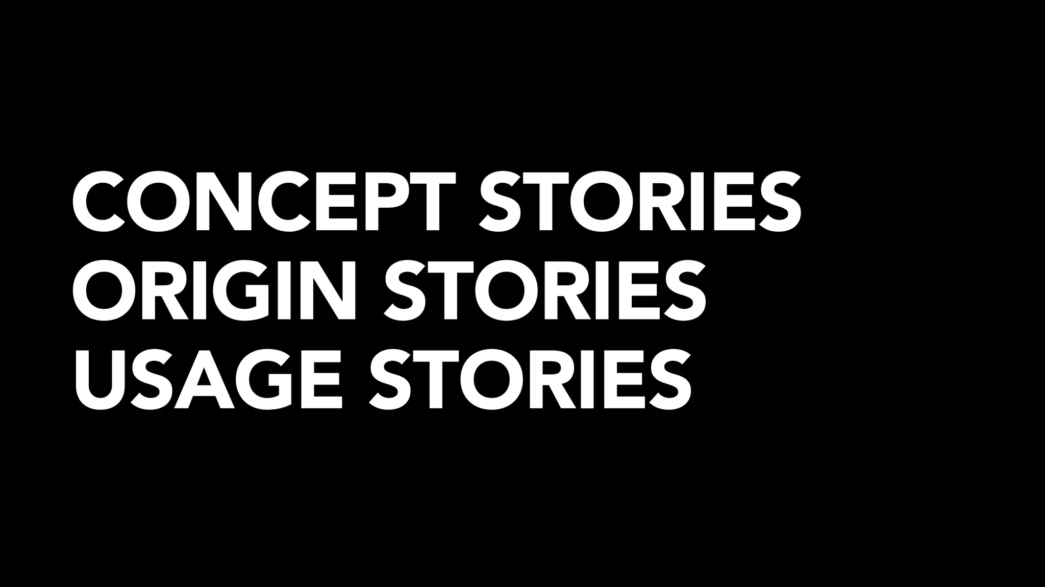 EXERCISE
Goal Met
Who / Goal
Value & Competitive advantage
Problem
Product Name
Market Category
Takeaway
Competition
} Concept Story
 